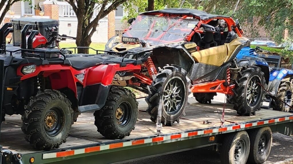 quad en panne, accidenté